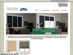 Sites similar to quickshipblindsandshades.com