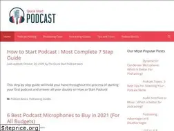 Sites similar to quickstartpodcast.com