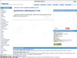 Sites similar to quicktime-windows-7-4-0-indir.indir21.com