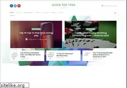 Sites similar to quicktoptens.com