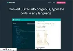 Sites similar to quicktype.io
