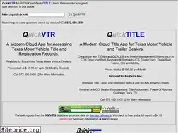 Sites similar to quickvtr.net