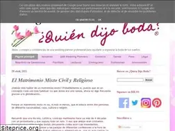 Sites similar to quiendijoboda.blogspot.com