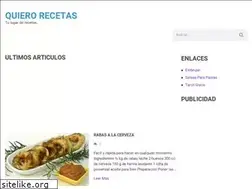 Sites similar to quierorecetas.com