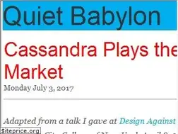 Sites similar to quietbabylon.com