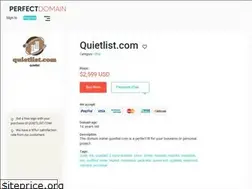 Sites similar to quietlist.com