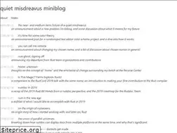 Sites similar to quietmisdreavus.net