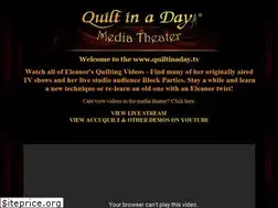 Sites similar to quiltinaday.tv