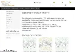 Sites similar to quiltscomplete.com