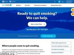 Sites similar to quitnow.ca