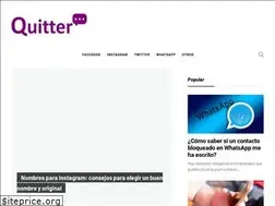 Sites similar to quitter.es