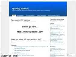 Sites similar to quittingadderall.wordpress.com