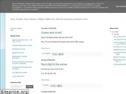 Sites similar to quizpuzzles.blogspot.com