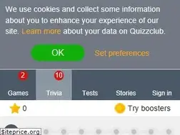 Sites similar to quizzclub.com