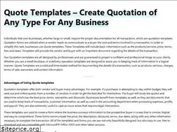 Sites similar to quotationtemplates.net