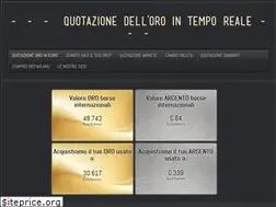 Sites similar to quotazioneoro.it
