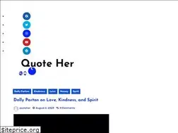 Sites similar to quoteher.com