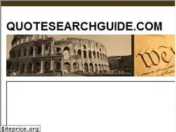 Sites similar to quotesearchguide.com