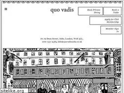 Sites similar to quovadissoho.co.uk