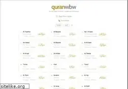 Sites similar to quranwbw.com