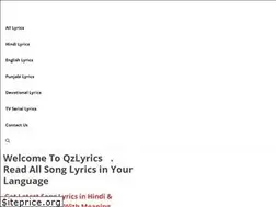 Sites similar to qzlyrics.com