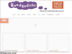 Sites similar to raadgedicht.nl