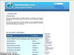 Sites similar to raadseltjes.com