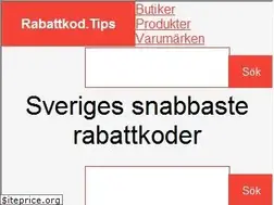 Sites similar to rabattkod.tips