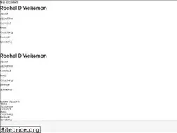 Sites similar to racheldweissman.com