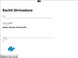 Sites similar to rachit-shrivastava.medium.com