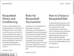 Sites similar to racquetballhero.com