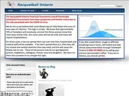 Sites similar to racquetballontario.ca
