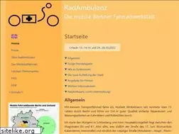 Sites similar to radambulanz.de