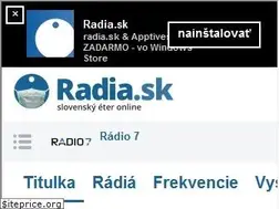 Sites similar to radia.sk