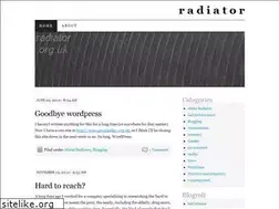 Sites similar to radiator.wordpress.com