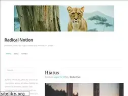 Sites similar to radicalnotionblog.wordpress.com