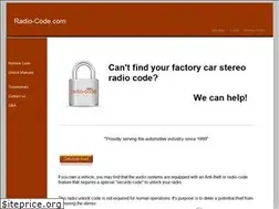 Sites similar to radio-code.com
