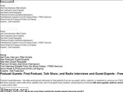 Sites similar to radioguestlist.com