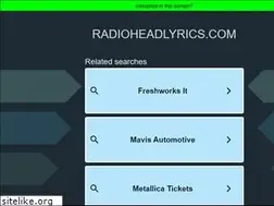 Sites similar to radioheadlyrics.com