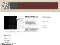 Sites similar to radioloncol.com