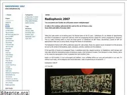 Sites similar to radiophonic.org