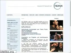 Sites similar to radius-of-art.de