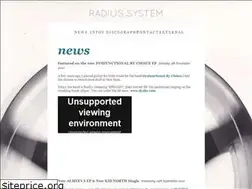 Sites similar to radius-system.net