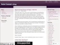 Sites similar to rafalcieslak.wordpress.com