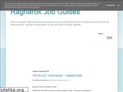 Sites similar to ragnarokjobguides.blogspot.com