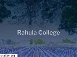 Sites similar to rahulacollege.lk