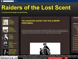 Sites similar to raidersofthelostscent.blogspot.com