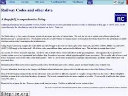 Sites similar to railwaycodes.org.uk