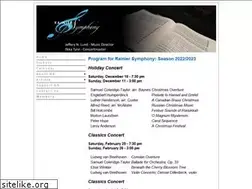 Sites similar to rainiersymphony.org