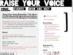 Sites similar to raise-your-voice.org